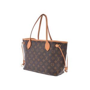 Louis Vuitton Brown Monogram Leather Handbag Neverfull